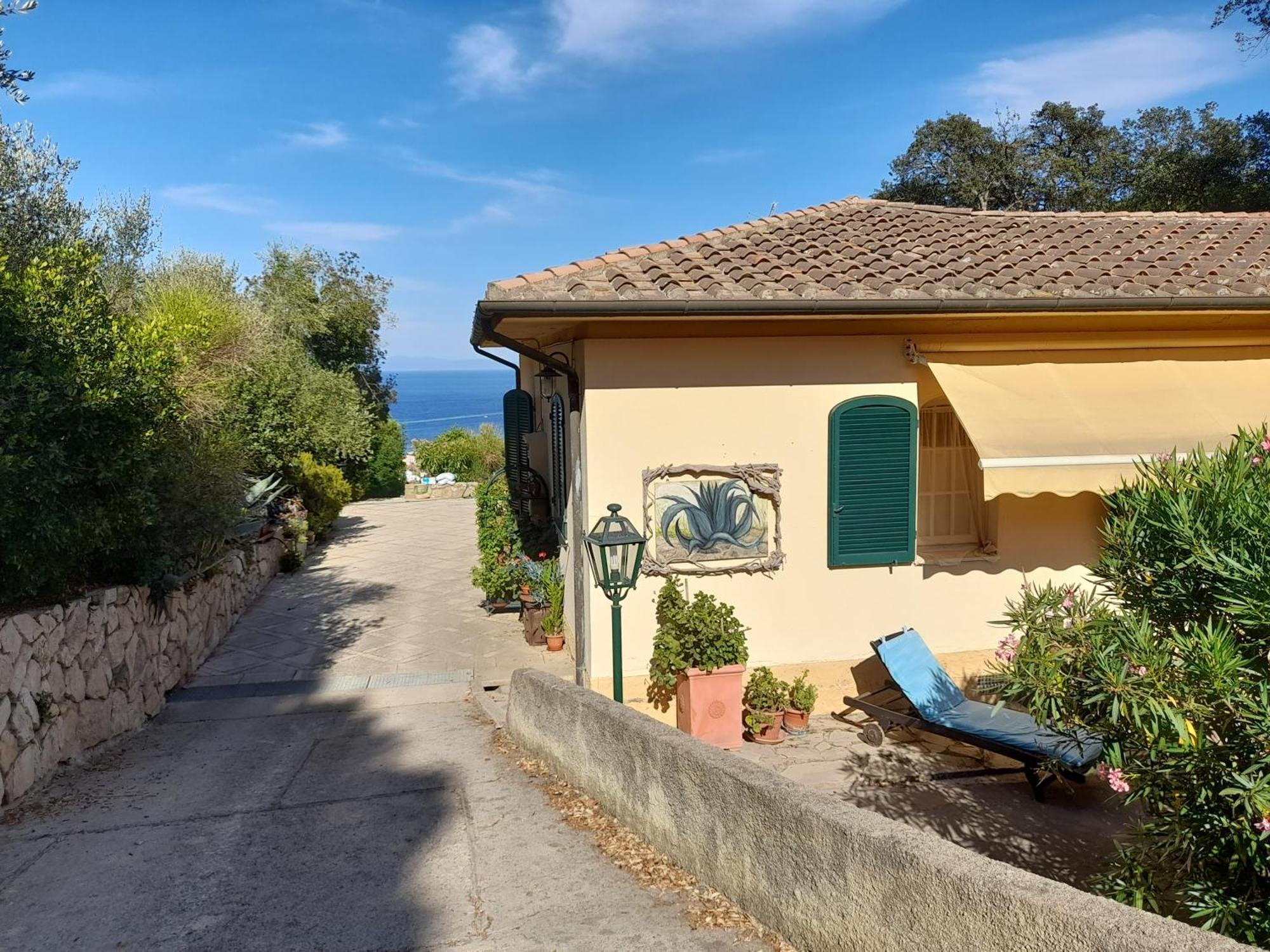 Villa Gualdo Piscina Vista Mare Capoliveri  Bagian luar foto